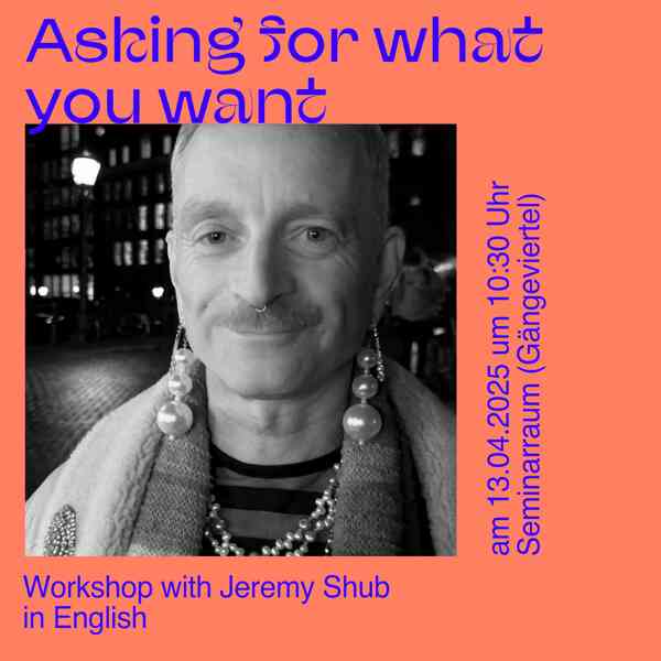 Portrait von Jeremy Shub und Veranstaltungsdatum und -ort