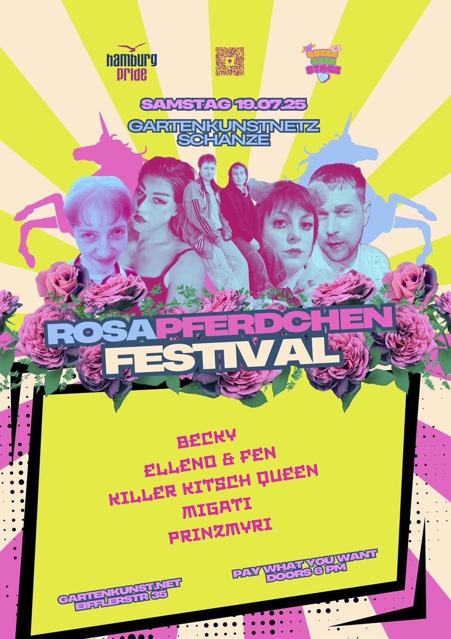 Plakat Rosa Pferdchen Festival