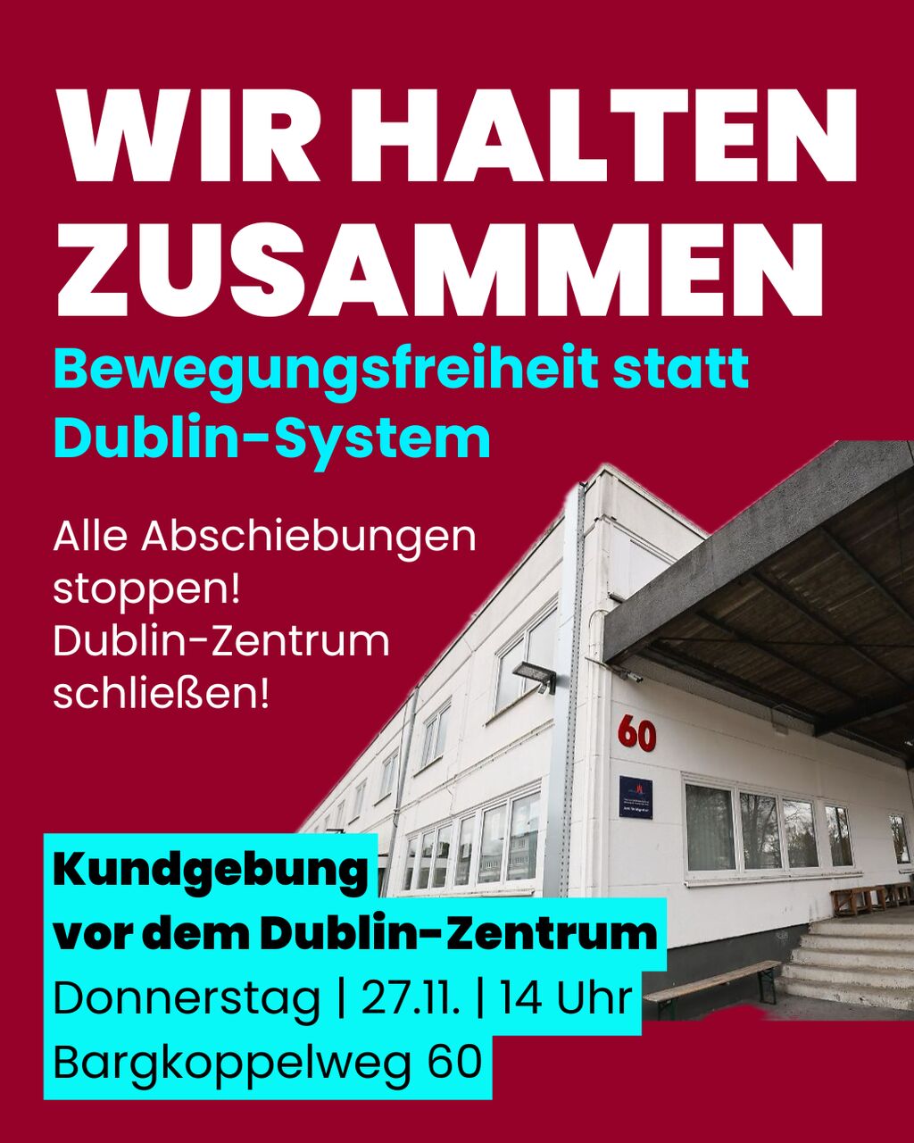 Wir halten zusammen - Bewegungsfreiheit statt Dublin-System /15