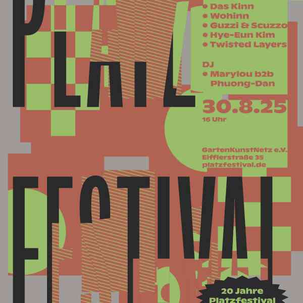 Plakat für das Platzfestival 2025