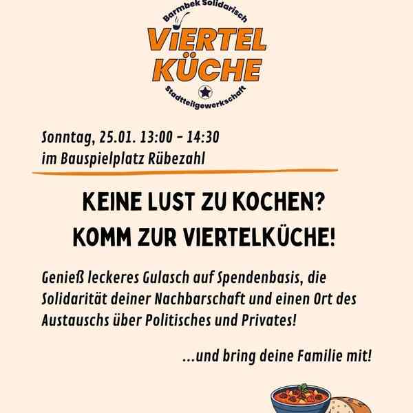 Mobibild zur Viertelküche im Januar mit den im Beitrag genannten Daten und einem Bild von einem Gulasch.