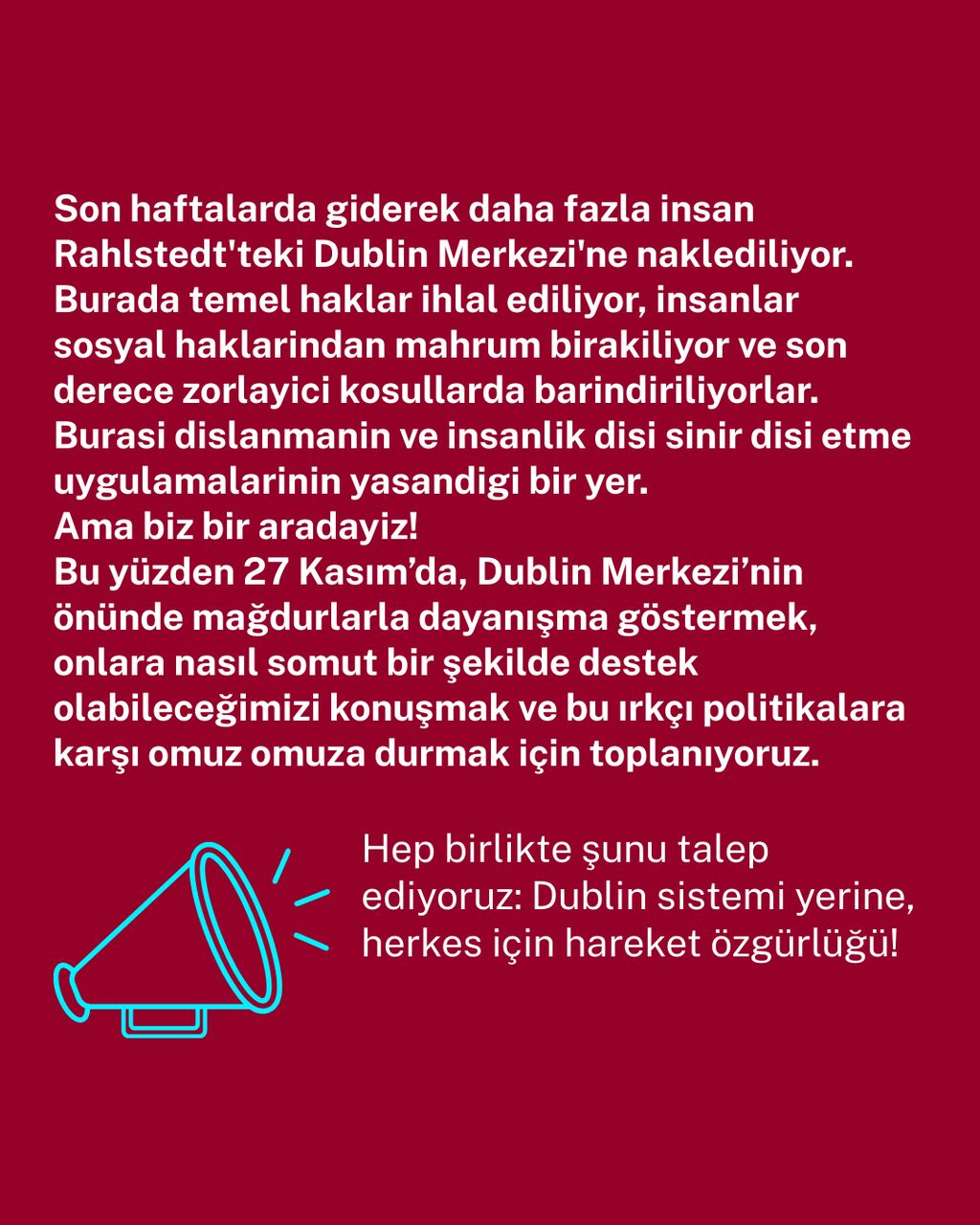 Wir halten zusammen - Bewegungsfreiheit statt Dublin-System /5