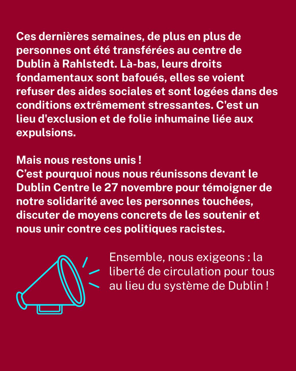 Wir halten zusammen - Bewegungsfreiheit statt Dublin-System /7