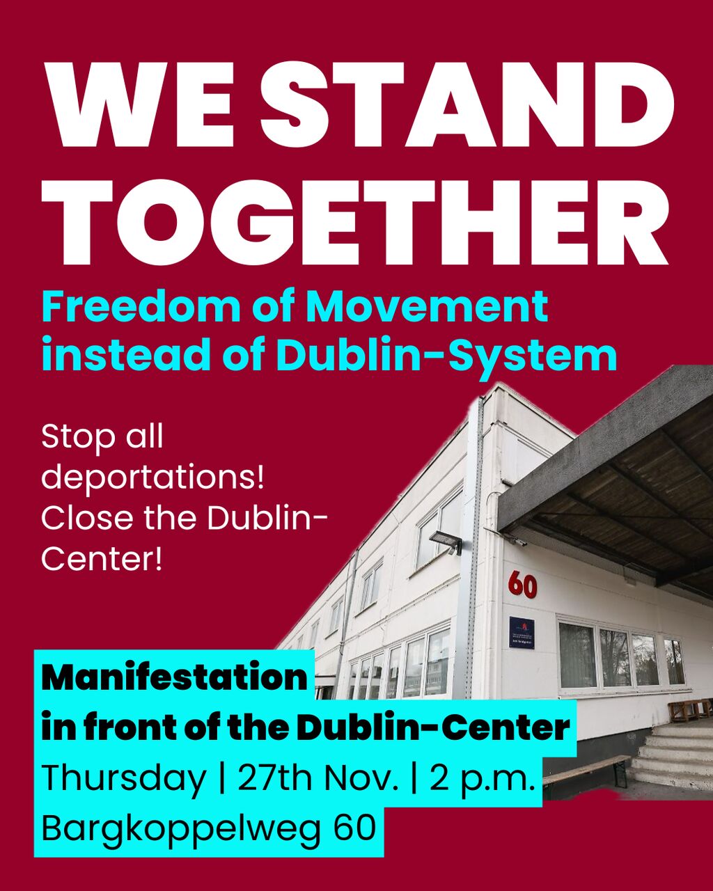 Wir halten zusammen - Bewegungsfreiheit statt Dublin-System /13