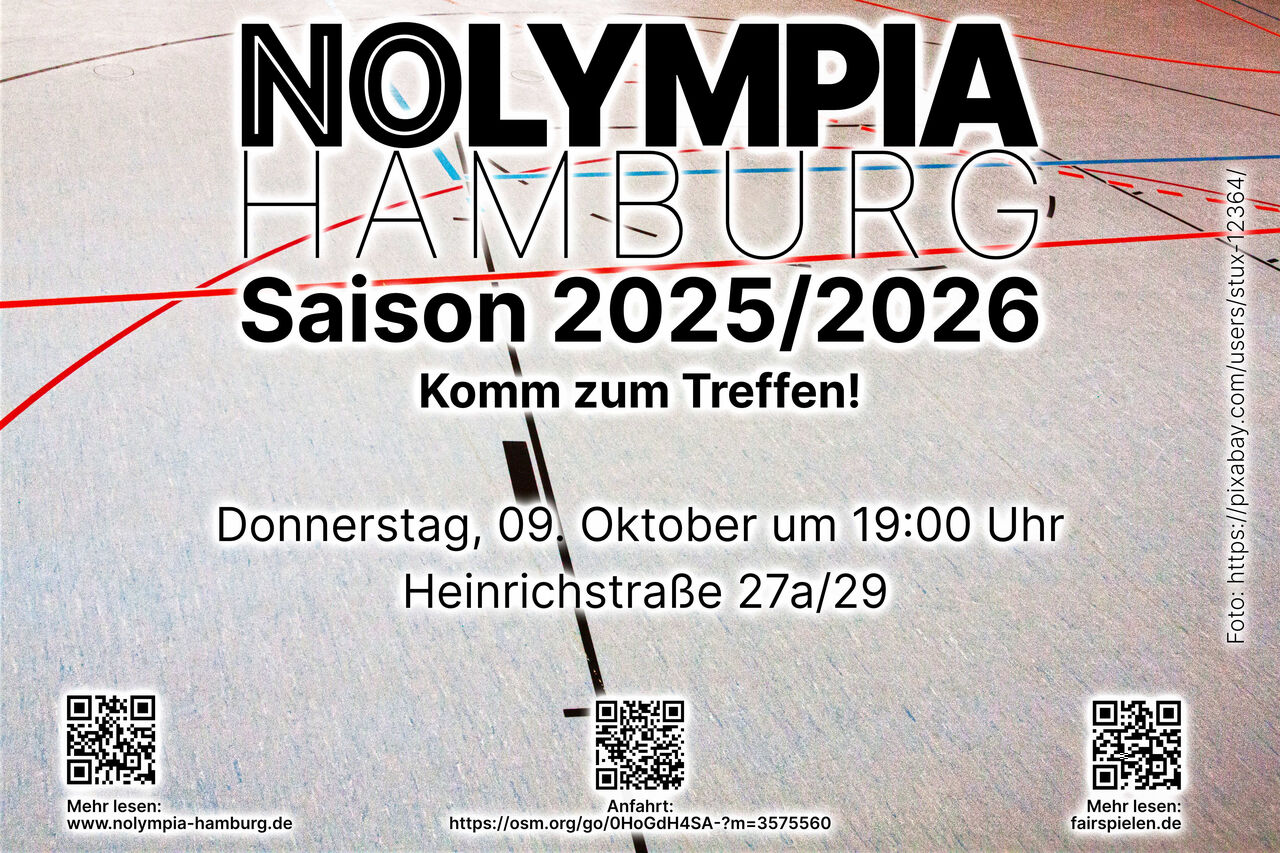 NOlympia Hamburg – Lomm zum Treffen am Donnerstag, 09.10. um 19:00 Uhr in der Heinrichstr. 27a/29