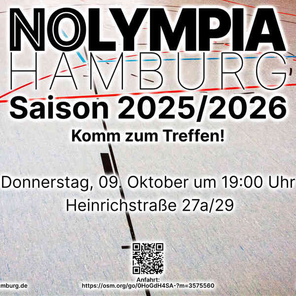 NOlympia Hamburg – Lomm zum Treffen am Donnerstag, 09.10. um 19:00 Uhr in der Heinrichstr. 27a/29