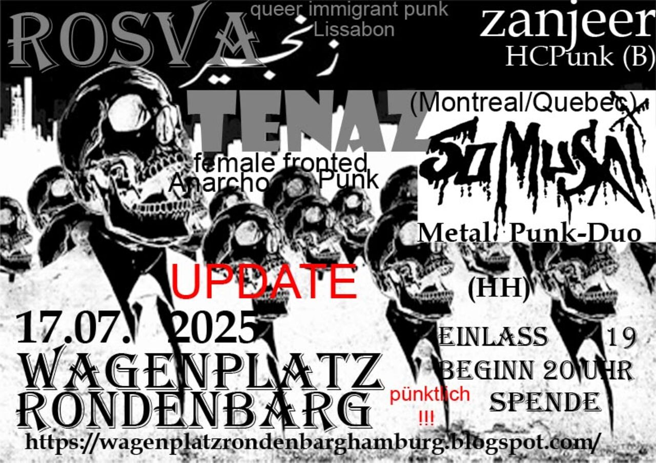 flyer update 17.07.2025 Zanjeer, SoMuSAi, Rosva, Tenaz