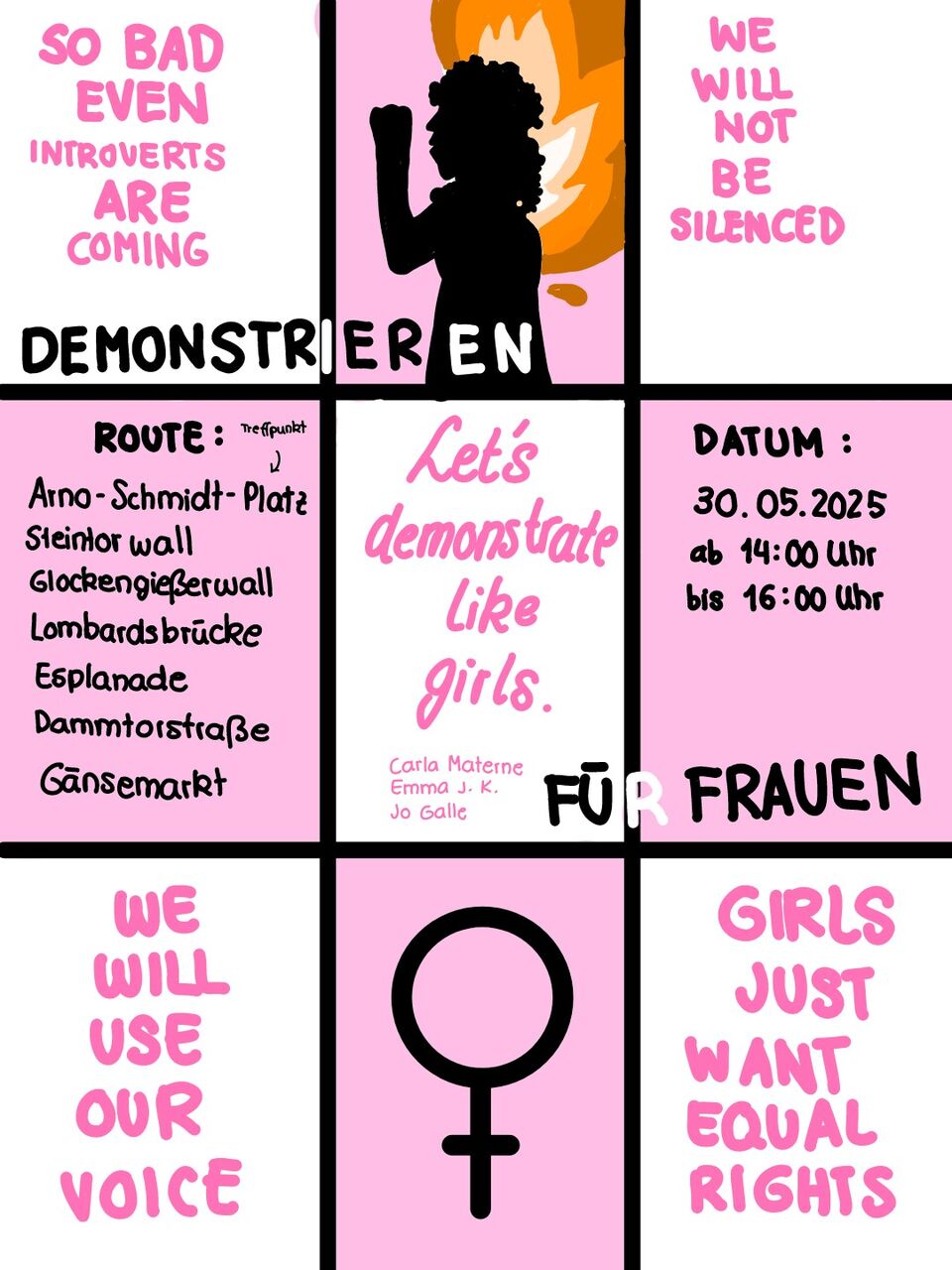 Demoaufruf-Sharepic