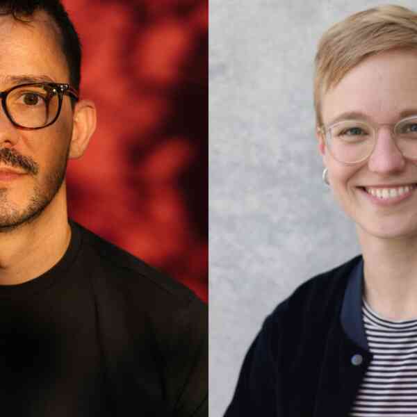Portraits der Beteiligten: Olivier David & Lisa Mangold (v.l.n.r.)