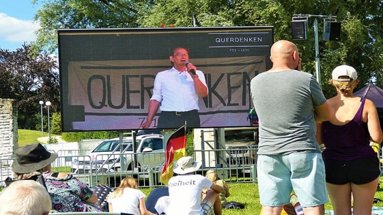 Kundgebung am 4. Juli 2020 in Ulm, Foto: Bodo Schiffmann