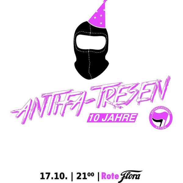 10 Jahre Antifa-Tresen. 17.10.2025, 21 Uhr, Rote Flora mit DJ Circe und DJ Dancy Dance Explosion