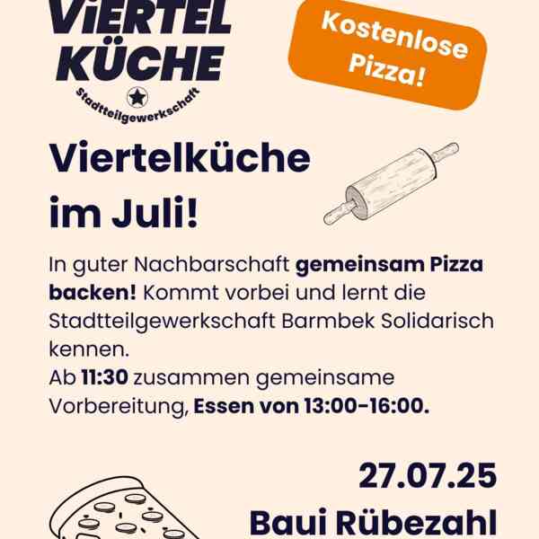 Einfache Grafik zur Viertelküche im Juli mit den im Text genannten Daten.