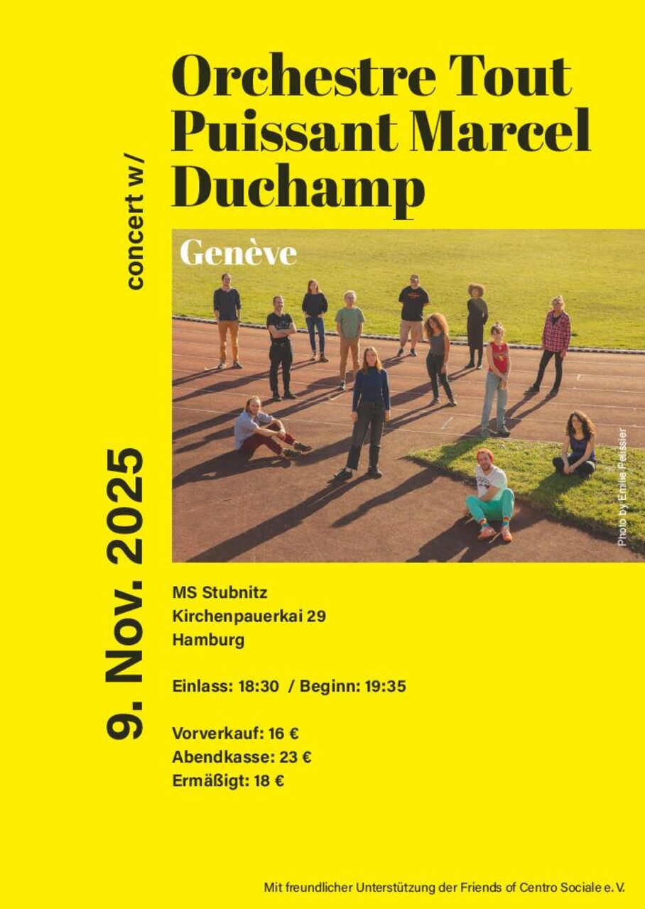 Konzert Flyer OTPMD, 09.11.2025 MS Stubnitz