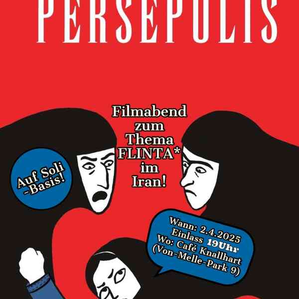 Cover des Films Persepolis, Informationen zu dem Filmabend