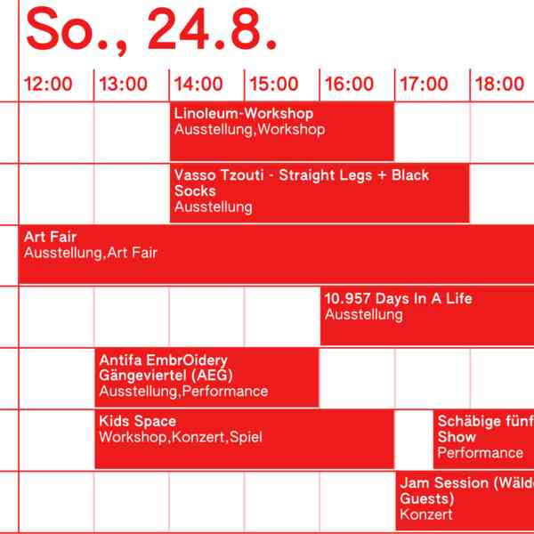 16. Gängeviertel Geburstag - Timetable des 4. Tags 