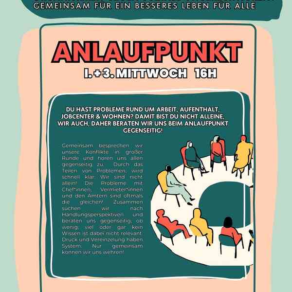 Ausführliche Informationen zum Anlaufpunkt von Wilhelmsburg Solidarisch und die Kontaktdaten als Plakat. Infos auch in der Textbeschreibung.