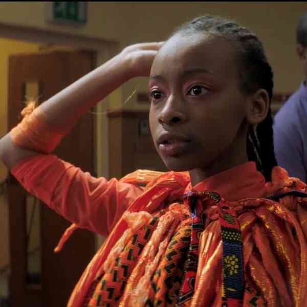 Protagonistin eines der Kurzfilme