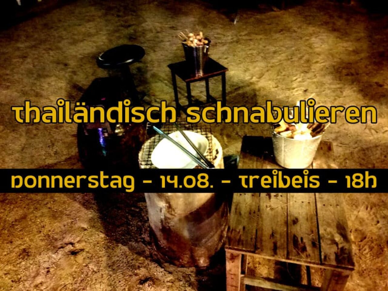 ein thiländischer Grill am Strand