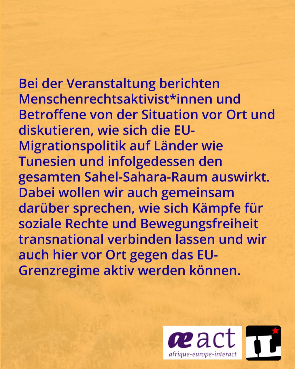 Text "Das europäische Grenzregime in Tunesien. Perspektiven von Aktivist*innen vor Ort." /3