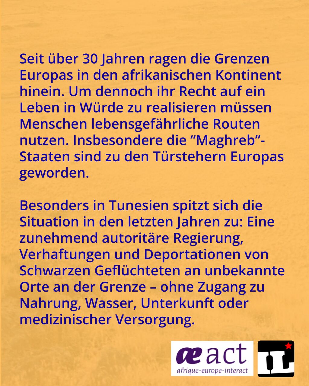 Text "Das europäische Grenzregime in Tunesien. Perspektiven von Aktivist*innen vor Ort." /2