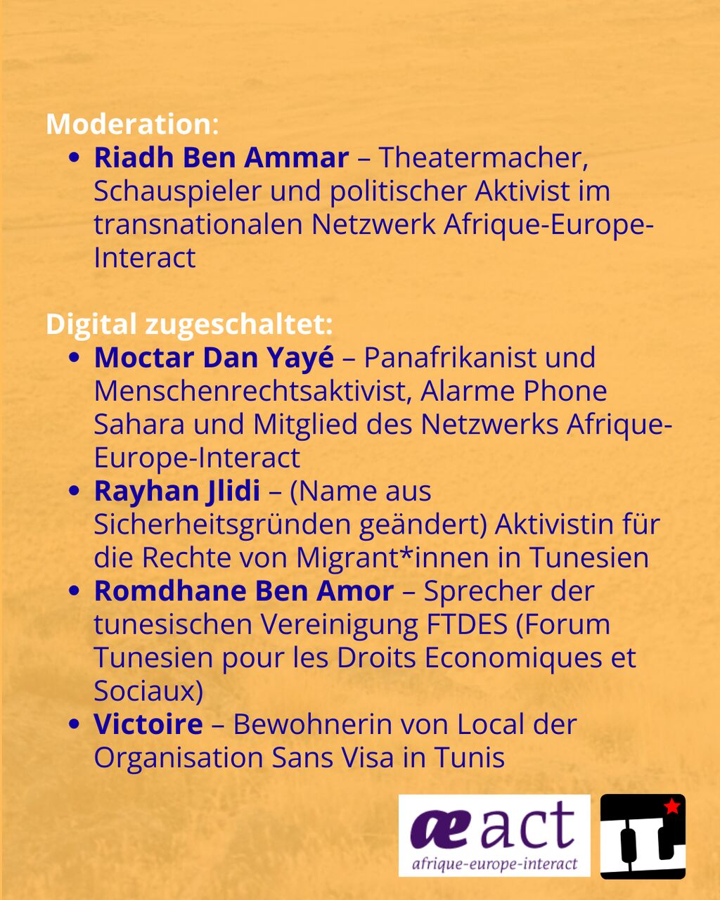 Text "Das europäische Grenzregime in Tunesien. Perspektiven von Aktivist*innen vor Ort." /4