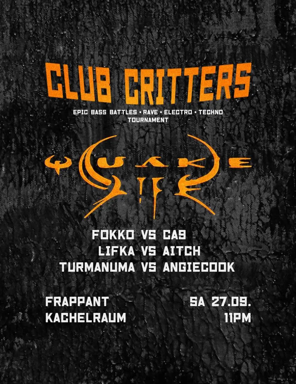 Flyer mit Lineup